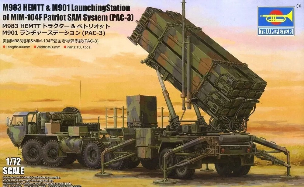 Trumpeter 07157 1/72 M983 HEMTT & M901 Launching Station MIM-104F Patriot PAC-3