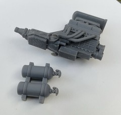 1 25 Scale SBC 327 Engine Nitrous Setup Precision Resin Model Car Motor Part
