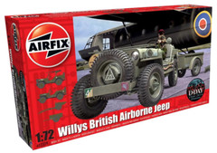 Airfix Willys MB Jeep 1:72 Plastic Model Car Kit A02339