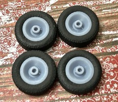 1/24 Scale: 15-inch “1966 Dodge Charger” Resin model car wheels/tires, 1/25