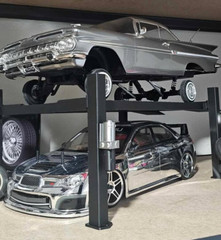 4 Post Lift For 1/10 Scale Garage Mini Display RC Double Stack Car Storage