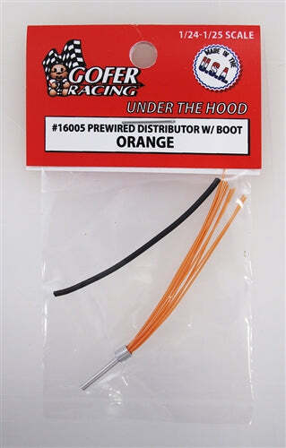 Gofer Racing Decals 16005 1/24 Prewired Distributor with Boot – Orange Plug Wire