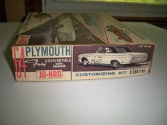 EMPTY BOX for Jo-Han 64 Plymouth Fury Convertible Super Stock Model Kit