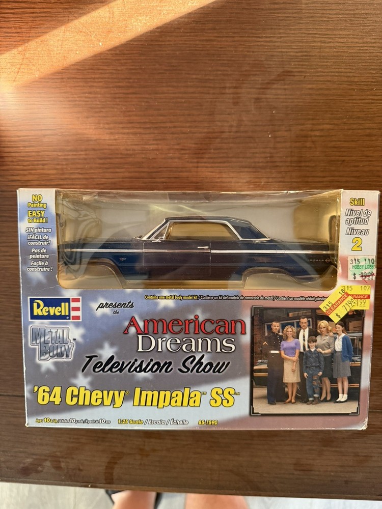 Revell Metal Model Kit ‘64 Chevy Impala SS American Dreams 1:25 New