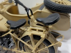 ✨VINTAGE✨ BMW R75 Army Motorcycle with Sidecar 1:16 Scale Model RARE