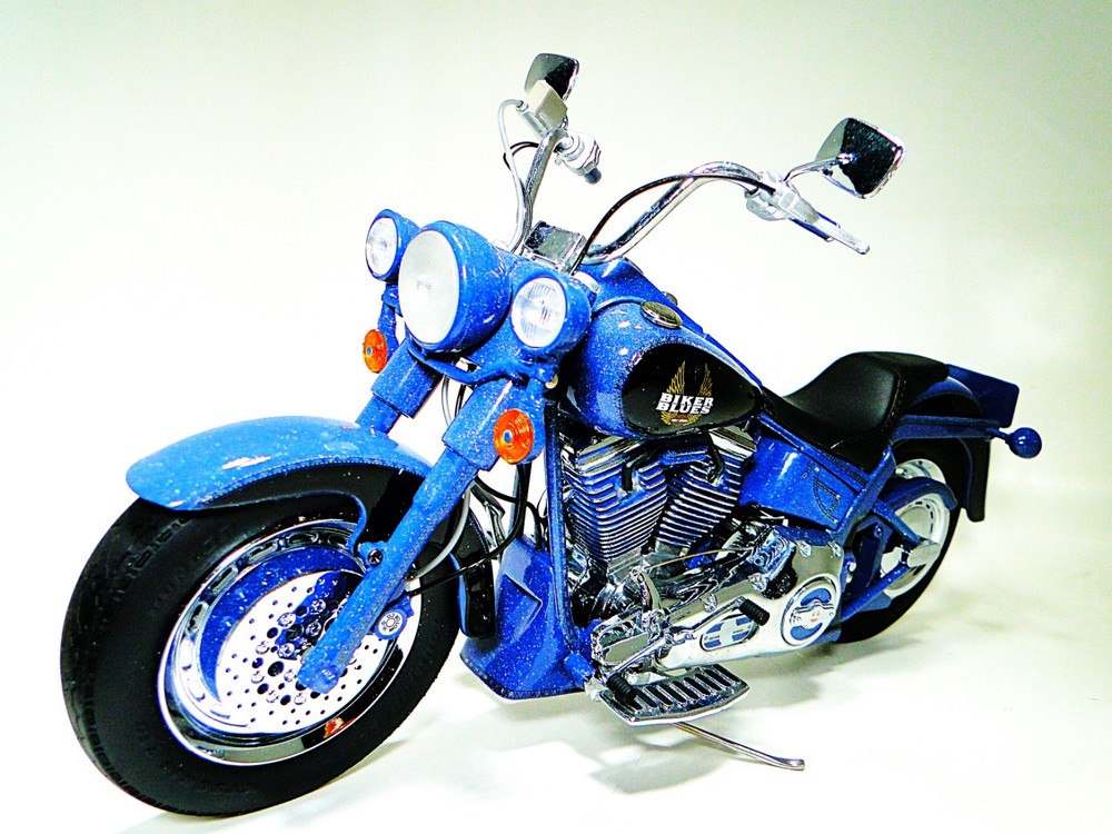 Harley Davidson Built Motorcycle 1 10 Metal Model Easy Rod Rider Touring Bike 24