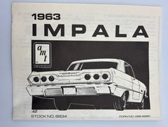 AMT, Ertl, Prestige, 1963 ,Chevrolet Impala SS, 1:25 Plastic Model Kit, Open Box