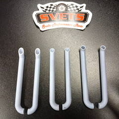 1/24 1/25 Scale 3D Resin Exhaust Stacks Set Universal 7MM Version 90 Degree