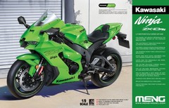 MENG MT-008 1/9 Kawasaki NINJA ZX-10RR Motorcycle Model Kit—Special Edition
