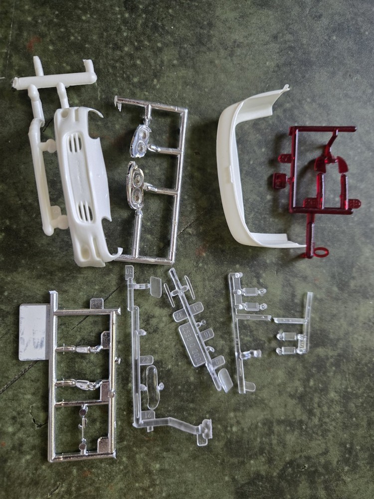Revell 1/24 L.A.P.D. Camaro model Parts Front & Rear Bumpers , Lenses V98C