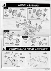 HALIBRAND WHEELS – 30 FORD WOODY STREET ROD – REVELL – MODEL CAR KIT PARTS LOT