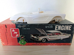 SUPER RARE! *ORIGINAL VINTAGE SMP AMT 1960 CHEVY CORVETTE HARDTOP KIT *COMPLETE!