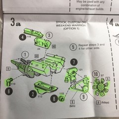 76. Dodge Dart Mopar 360 4 Barrel ENGINE UNBUILT MPC 1:25 Search LBR Model Parts
