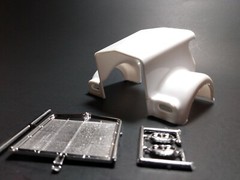 AMT Kenworth W-925 Tractor 1/25 Hood chrome grill headlight surrounds big rig