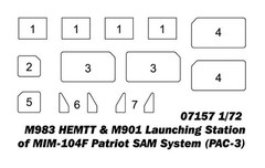 Trumpeter 07157 1/72 M983 HEMTT & M901 Launching Station MIM-104F Patriot PAC-3