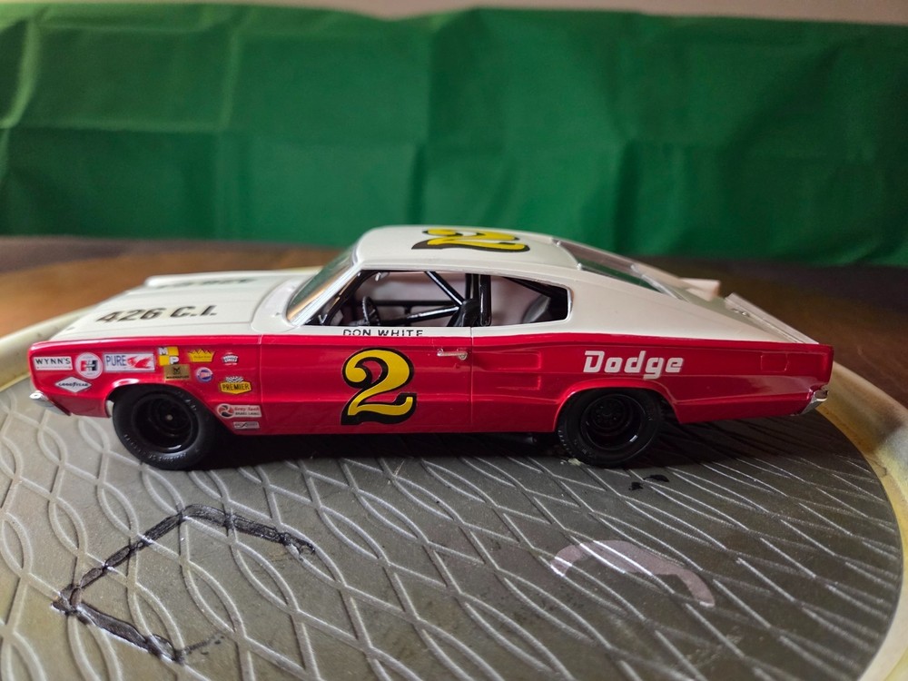 1/24 Don White #2 Dodge 426 C.I. NASCAR Hand Built Model Car Vintage Mopar Stock