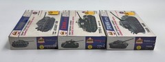 Lot of 3 AHM Tiger Tank & Assault Gun & Type-4 Model Kits Snap Together 1/72 NEW