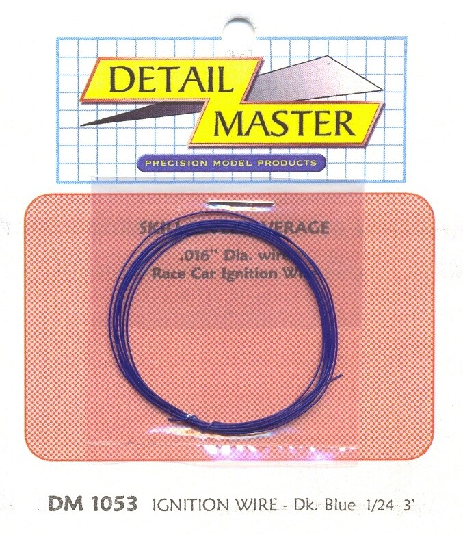 Detail Master 1053 x 1/24-1/25 2ft. Race Car Ignition Wire Dark Blue