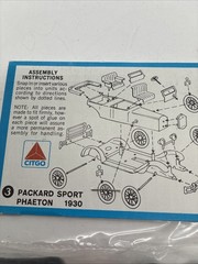 Citgo Classic Car Collection Packard Roadster 1930 model kit