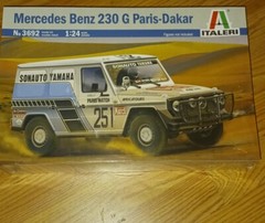 MERCEDES-BENZ 230 G PARIS-DAKAR MODEL KIT ORIGINAL FACTORY SEALED 1:24 ITALERI