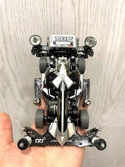 TAMIYA 4WD Custom Painted (Black/Silver/Grey Mirror) FMA Chassis Racing Car
