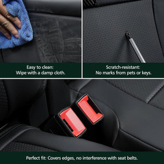 For Ford F150 Seat Covers 2015-2023 2024 2025 2026 (Only Rear Seat Covers), Leat