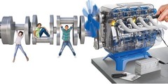 New Discovery #Mindblown Model Engine Kit 104 Pieces Working Engine