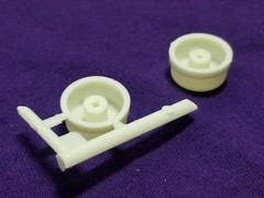 TWO REAR BRAKE DRUMS from Diamond REO Truck Tractor 1:25 AMT Model Kit