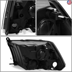 DNA MOTORING Right Headlight Lamp Compatible With 09-10 Dodge Ram 1500/11-18