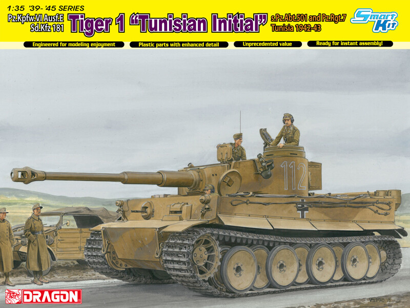 DRAGON 6608 1/35 Sd.Kfz 181 Tiger 1 “Tunisian Initial”