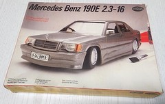 1/24 Fijimi Testors Mercedes Benz 190E 2.3-16 NIB Vintage Model Kit