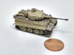 Takara 1/144 World Tank Museum 5. Germany Tiger IE Tank. In Desert Yellow. (#77)