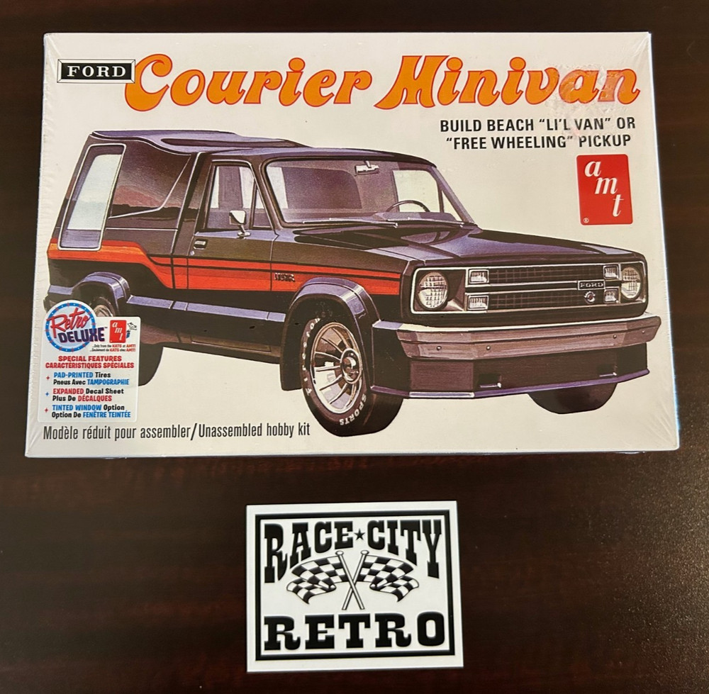 AMT FORD COURIER MINIVAN PICK UP 2WD MINI TRUCK 1/25 PLASTIC MODEL CAR KIT F/S
