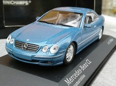 1/43 MINICHAMPS Mercedes CL500, 2d.coupe, marine blue, 1999, mint+++!