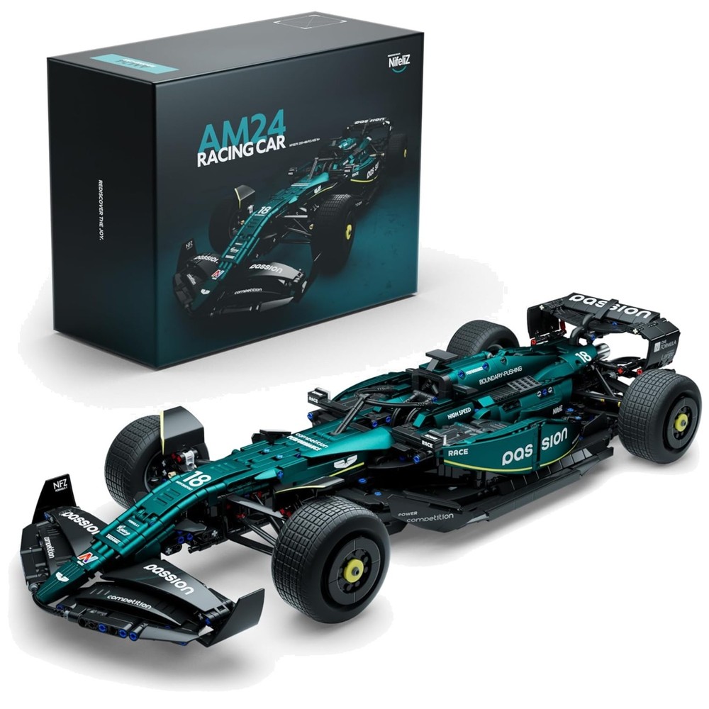 Large 1:8 Scale Formula 1 Racing Car Build Set for Adults