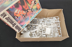 Vintage Model Kit – AMT Double Dragster Kit – Open Rail & Fiat Coupe – Unbuilt