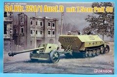 Dragon 1/35 6664 Sd.Kfz.251/1 Ausf.D mit 7.5cm PaK 40 (2 in 1) Brand New Kit