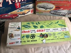 AMT 3 Way 1949 Ford Coupe George Barris Car Craft Model Kit 149 BOX Only 1:25