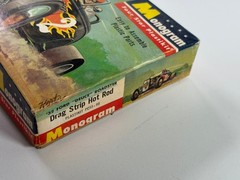 vtg Car Toy Model Monogram 1932 Drag Strip Hot Rod BOX partial built PART repair