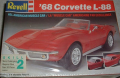 1968 Chevy Corvette L-88 Convertible Revell 7159 1/25 Muscle Car Model Kit