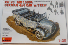 MiniArt 1/35 35139 – Kfz70 MB 1500A German 4×4 Car with Crew