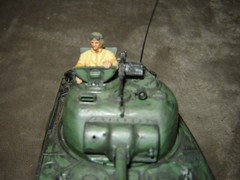 Built USA Tank w/Driver 6-3/4 inches long Well Built & Painted Excellent Cond
