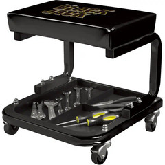 250 Lbs. 14.4 In. L Rolling Mechanic Creeper Seat with Tool Tray