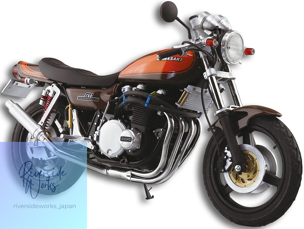 AOSHIMA 1/12 BIKE No.46 KAWASAKI Z2 750RS 1973 CUSTOM Model kit New JP