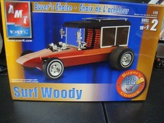 AMT SURF WOODY HEARSE BUILDS 3 WAYS LOTS OF EXTRAS FACTORY SEALED