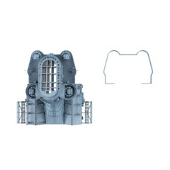 LYCG200335 1/200 Model Upgrade Parts Bismarck Battleship Chimney And Hangar