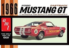 AMT 1966 Ford Mustang Fastback – Plastic Model Car – 1/25 Scale – #1305