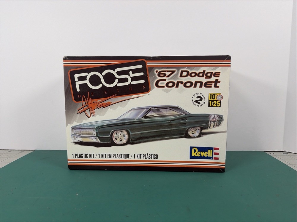 Revell Foose 1967 Dodge Coronet 1:25 Model Kit #4906 Open Box Complete Unbuilt