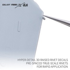 Galaxy G48147-153 1/48 Hyper-Detail 3D Raised Rivet Decals For Rapid Application