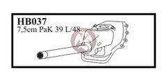CMK 1/35 7.5cm PaK 39 L/48 with Kugellafette III Type (Gun for Hetzer) HB037